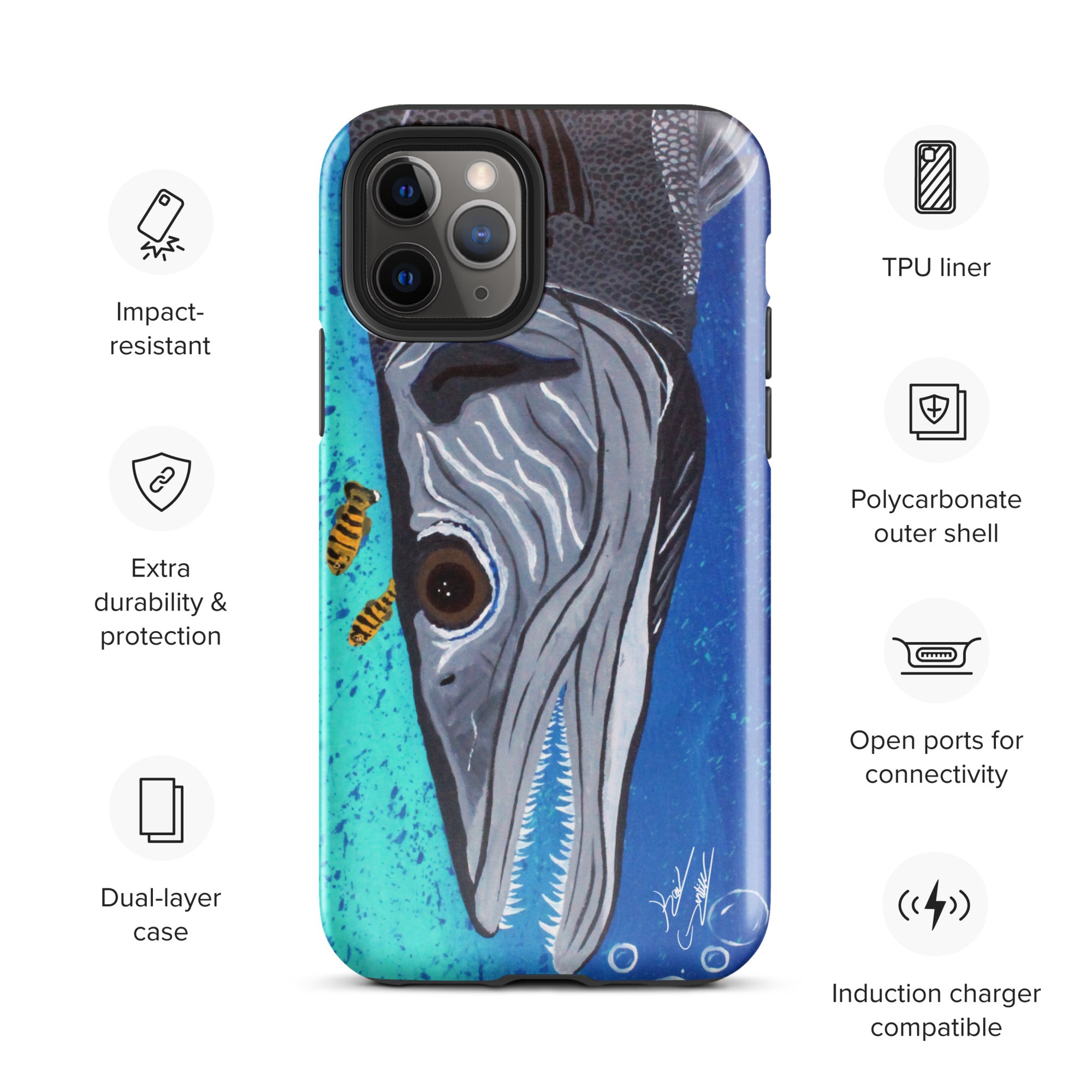 "Ooh! Barracuda!" By Kai Gentile iPhone Case