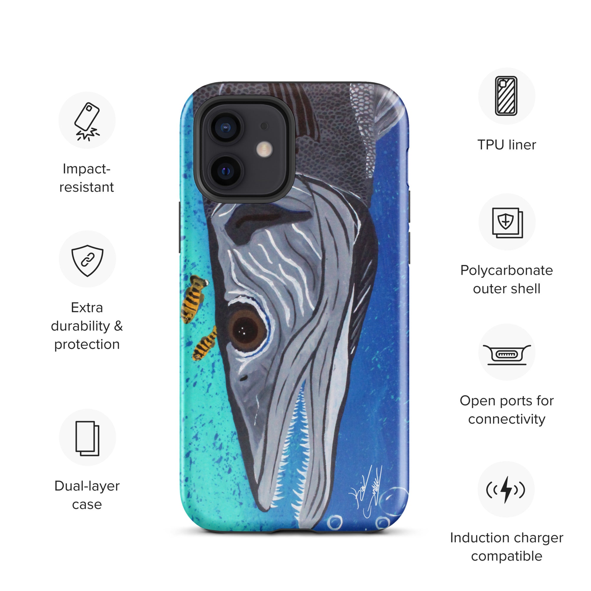 "Ooh! Barracuda!" By Kai Gentile iPhone Case