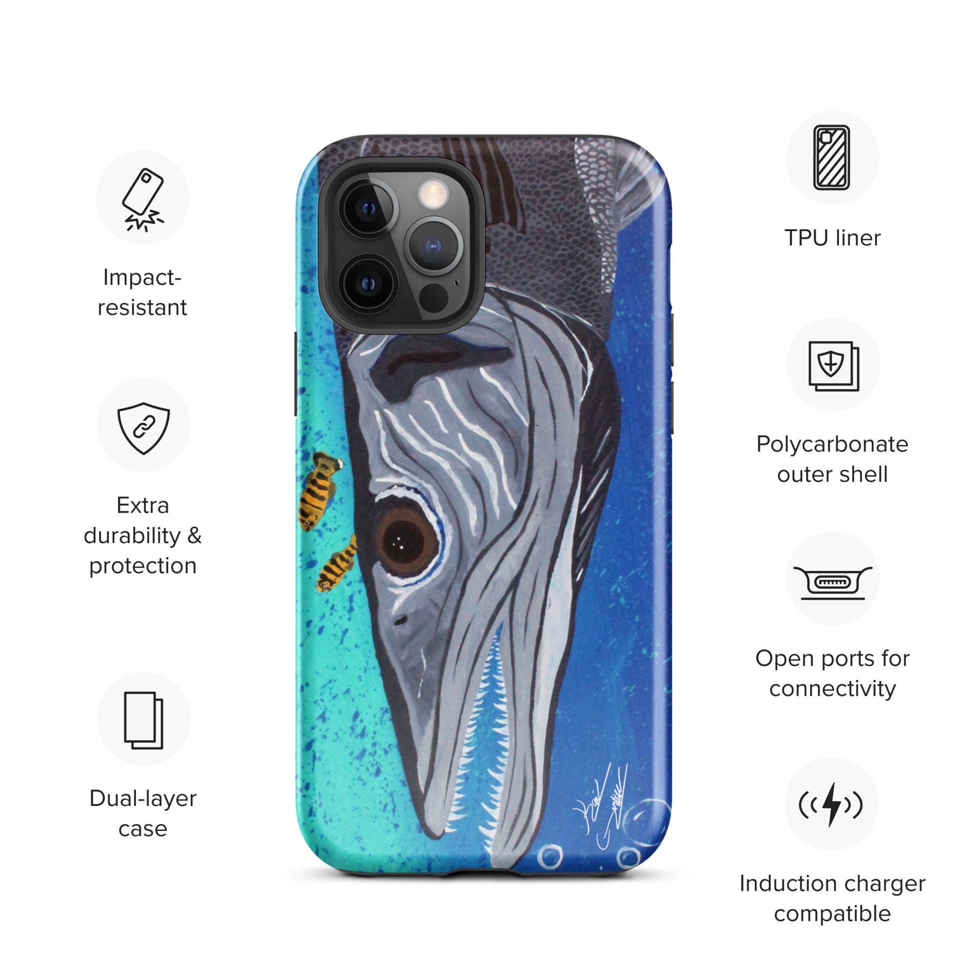 "Ooh! Barracuda!" By Kai Gentile iPhone Case