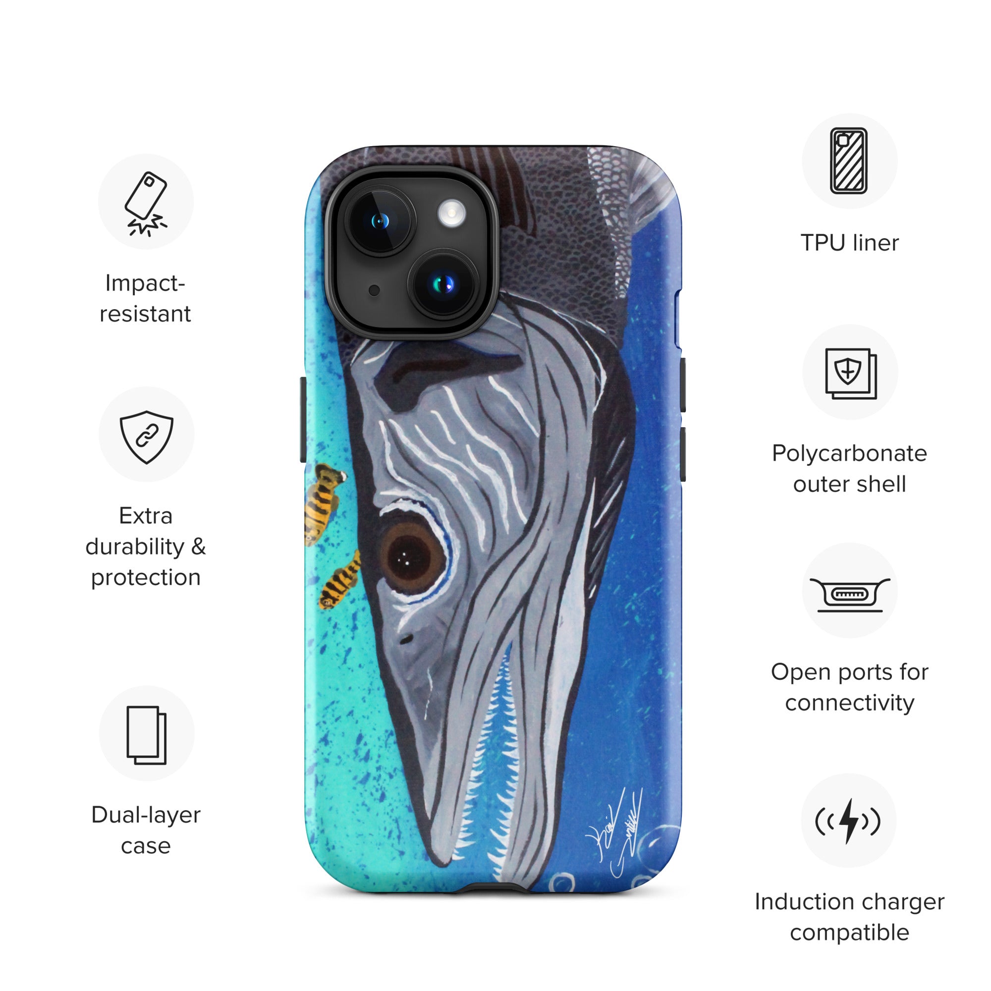 "Ooh! Barracuda!" By Kai Gentile iPhone Case