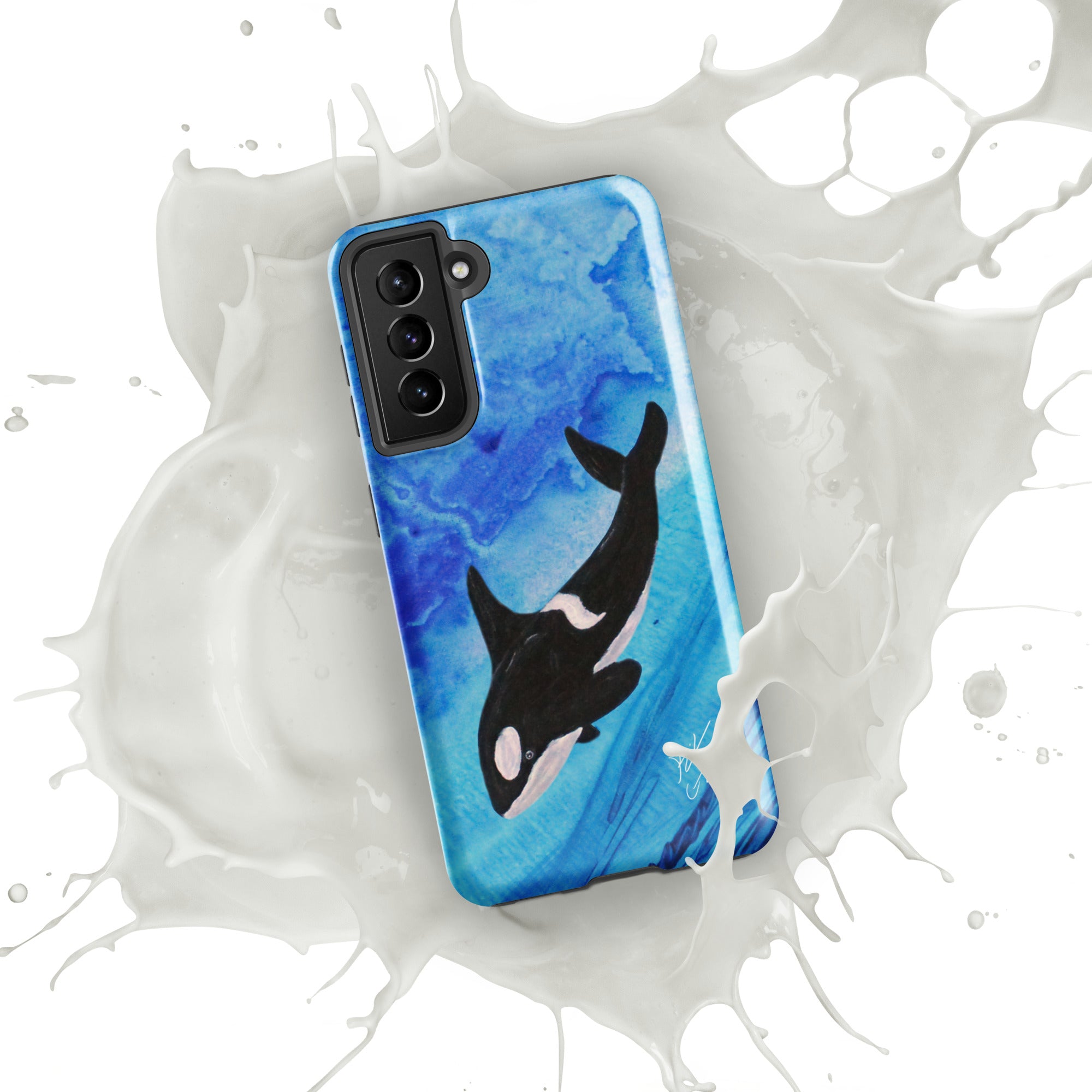 "Killer Whale" By Kai Gentile Tough case for Samsung Phone®