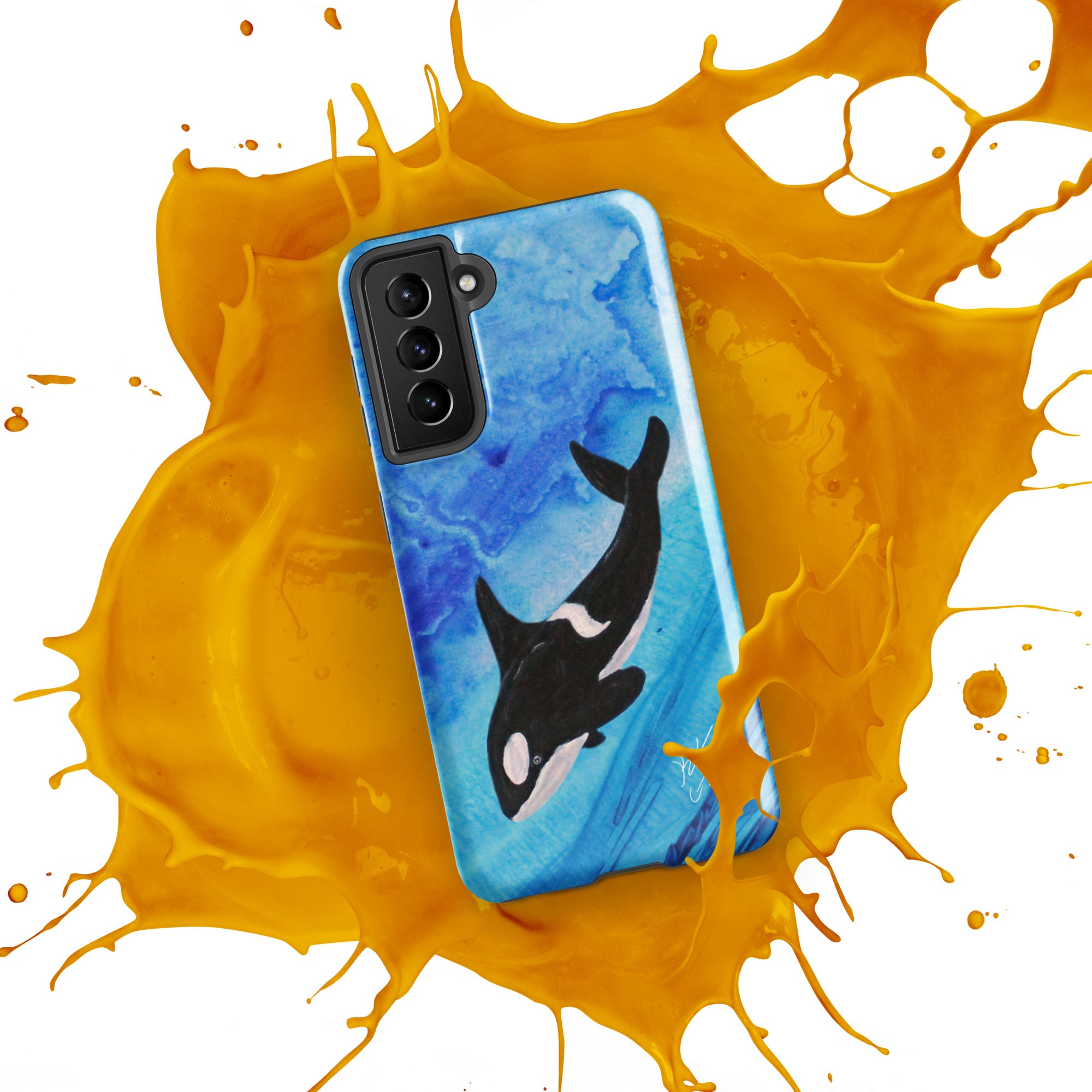 "Killer Whale" By Kai Gentile Tough case for Samsung Phone®