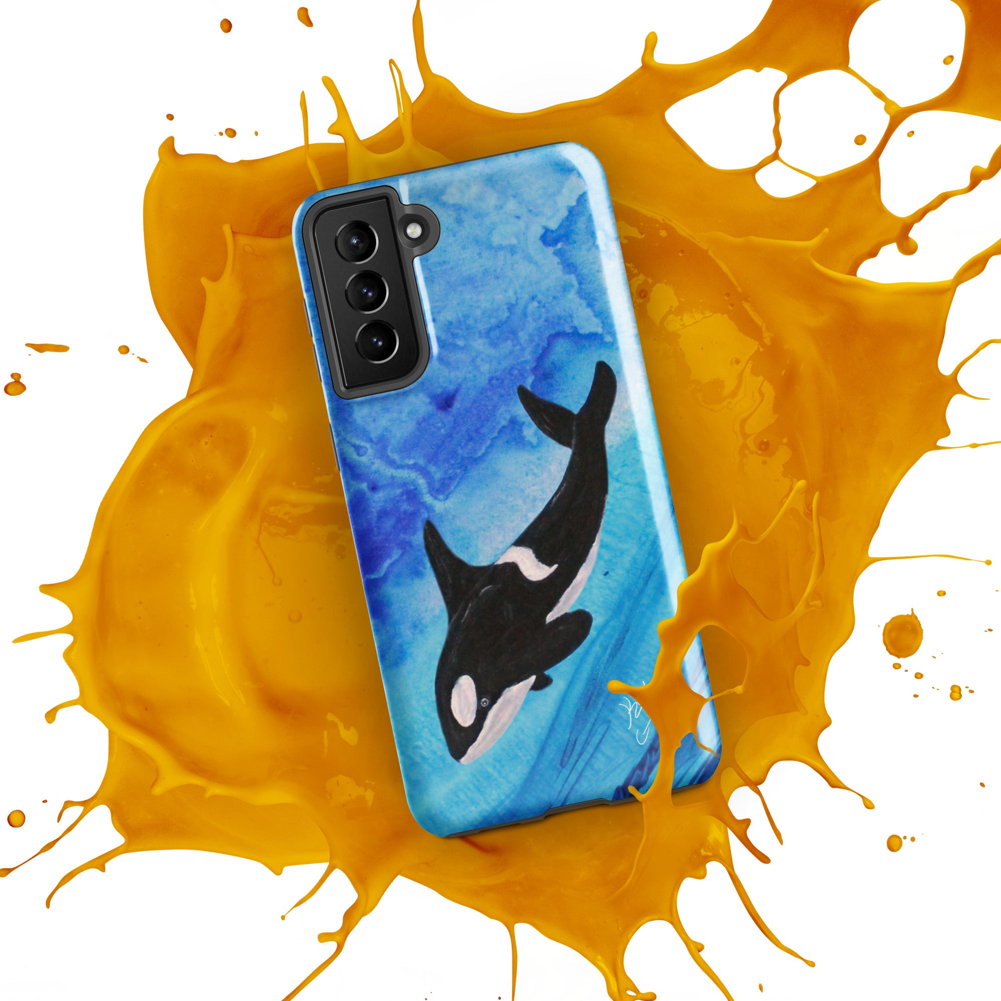 "Killer Whale" By Kai Gentile Tough case for Samsung Phone®