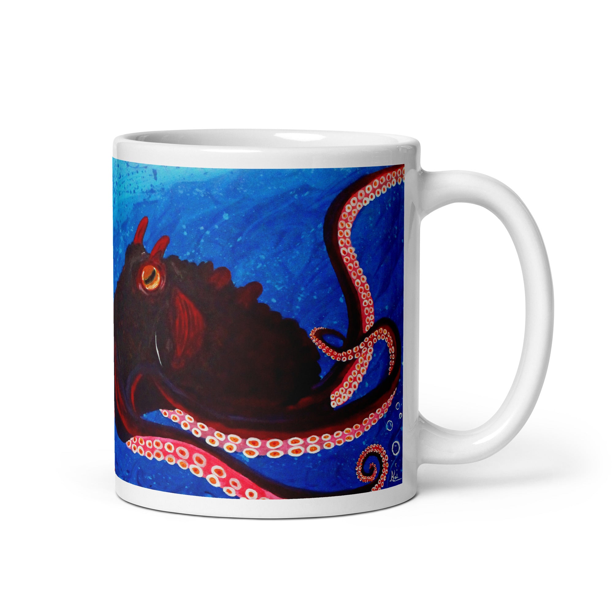 "The Whole Package" By Kai Gentile Octopus Glossy Mug