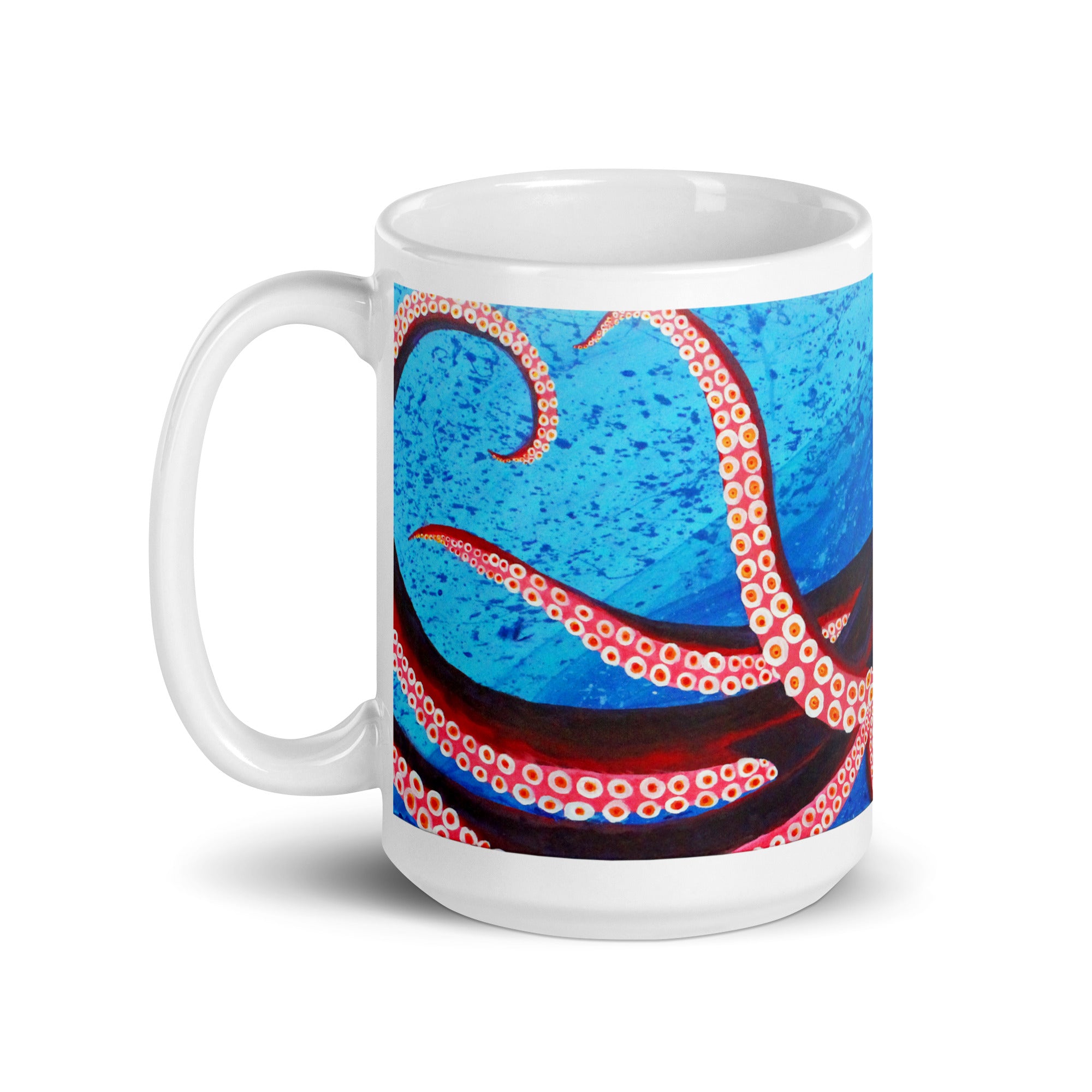 "The Whole Package" By Kai Gentile Octopus Glossy Mug