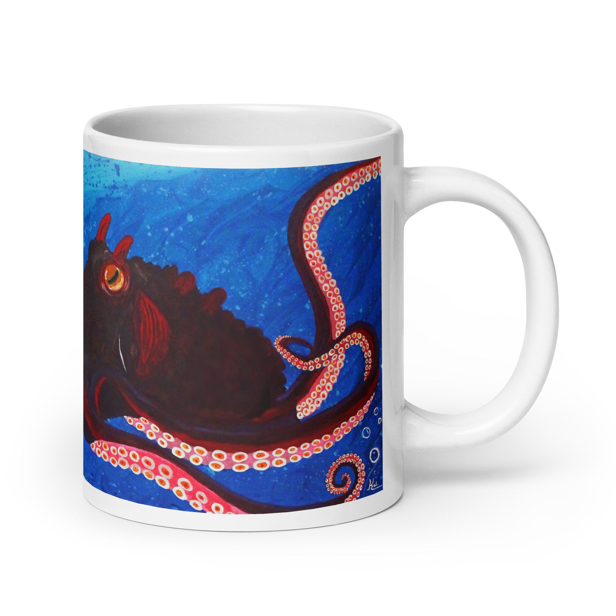 "The Whole Package" By Kai Gentile Octopus Glossy Mug